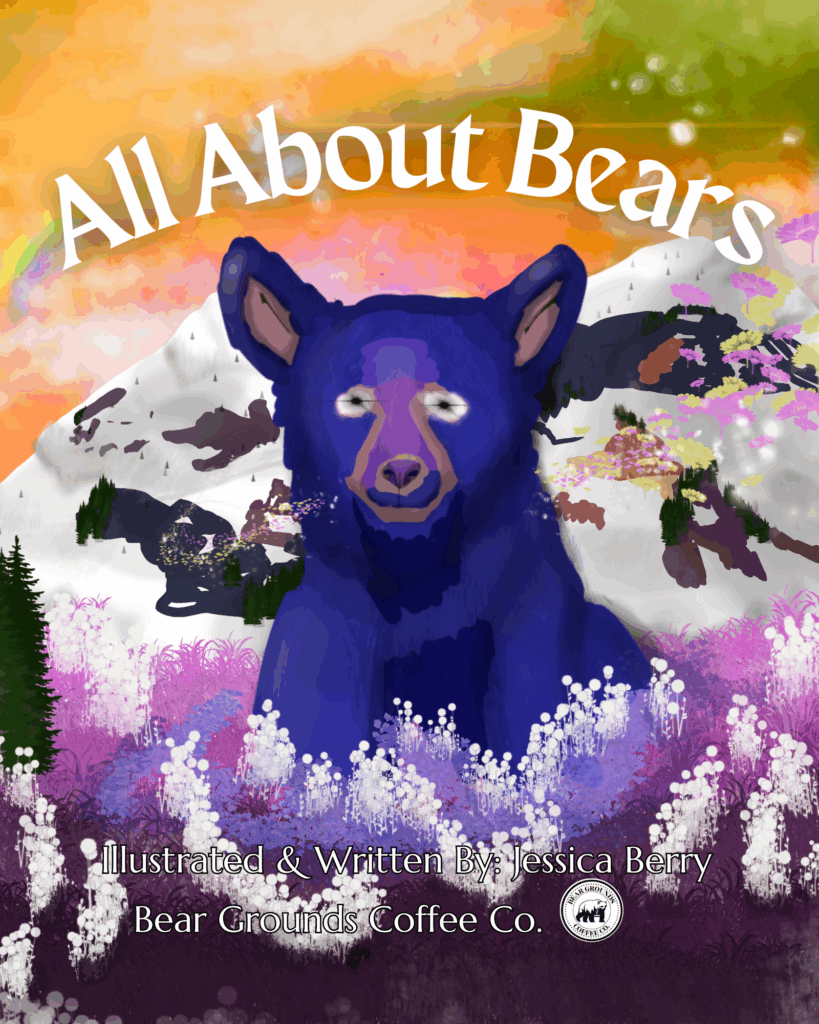 colorful and fun children's book about all 8 species of bear on planet Earth great for education, fun, gift, colorful and smart.