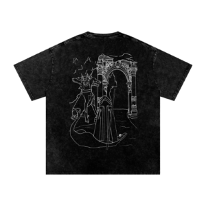 Cerberus Greek Mythology Acid Wash Streetwear Fashion T-Shirt