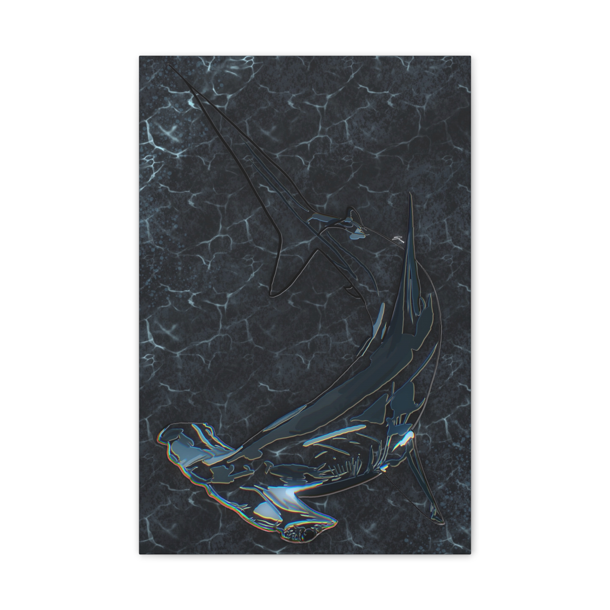 hammerhead shark art